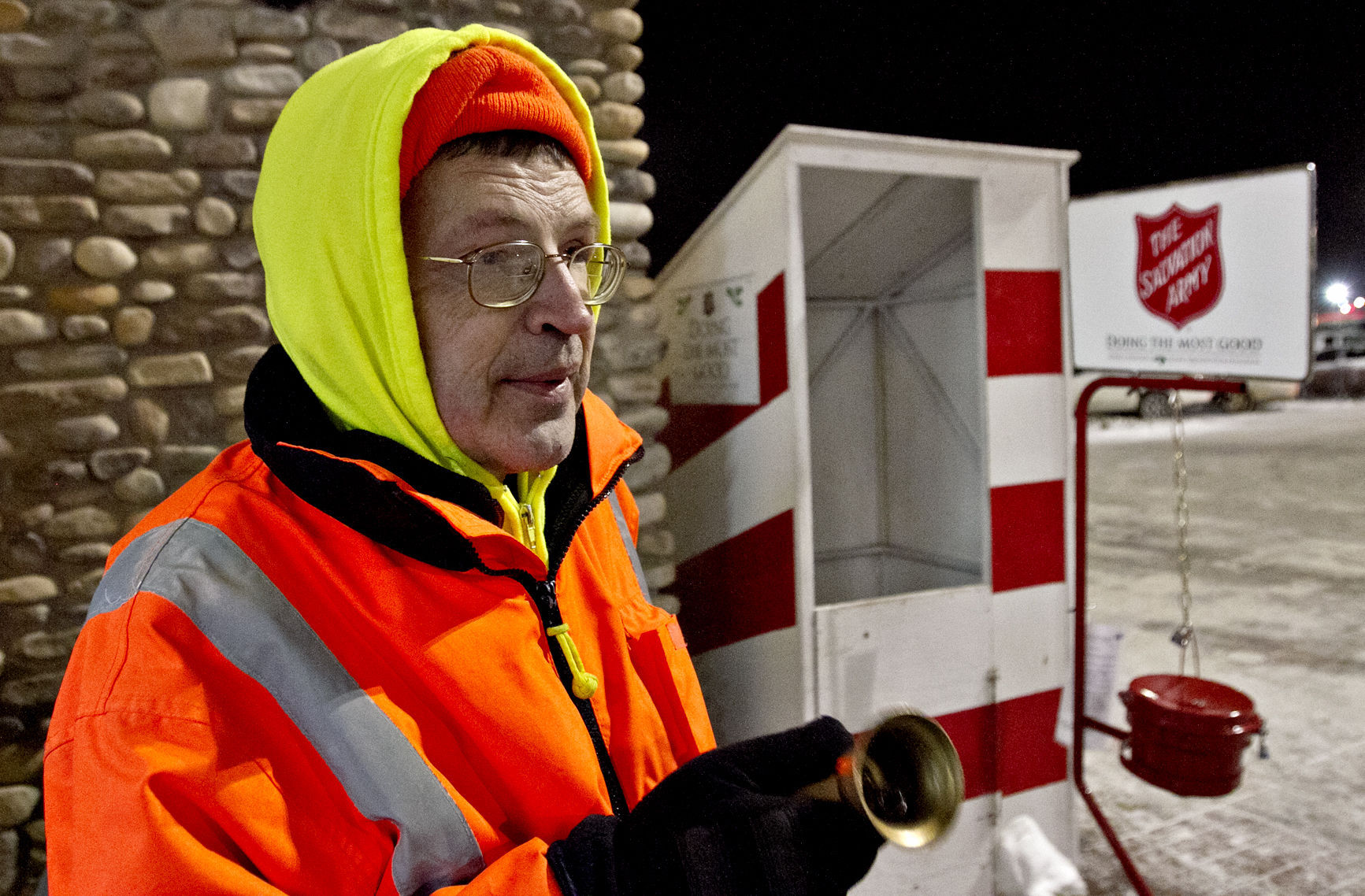 Salvation Army bell-ringer